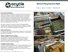 Tablet Screenshot of ecycleohio.com